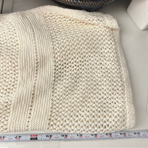 Abercrombie Fitch Dress Women Size XL Tall Cream Knit Crochet Beach Fisherman - Picture 13 of 13